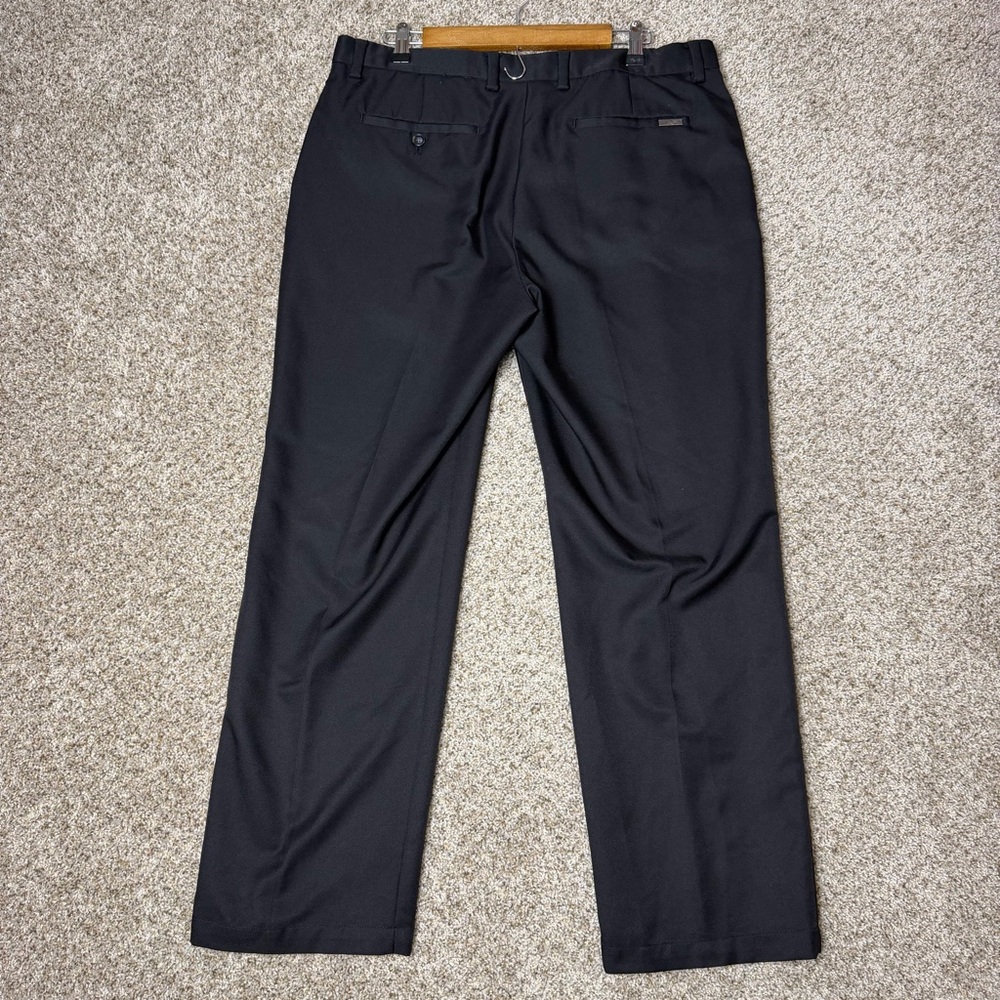 Greg Norman Five Iron Dress Pants 34x30 Black Performance Golf Slacks Mens